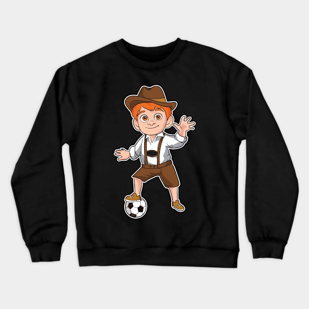 German Soccer Boy Germany Oktoberfest Futbol Crewneck Sweatshirt by E